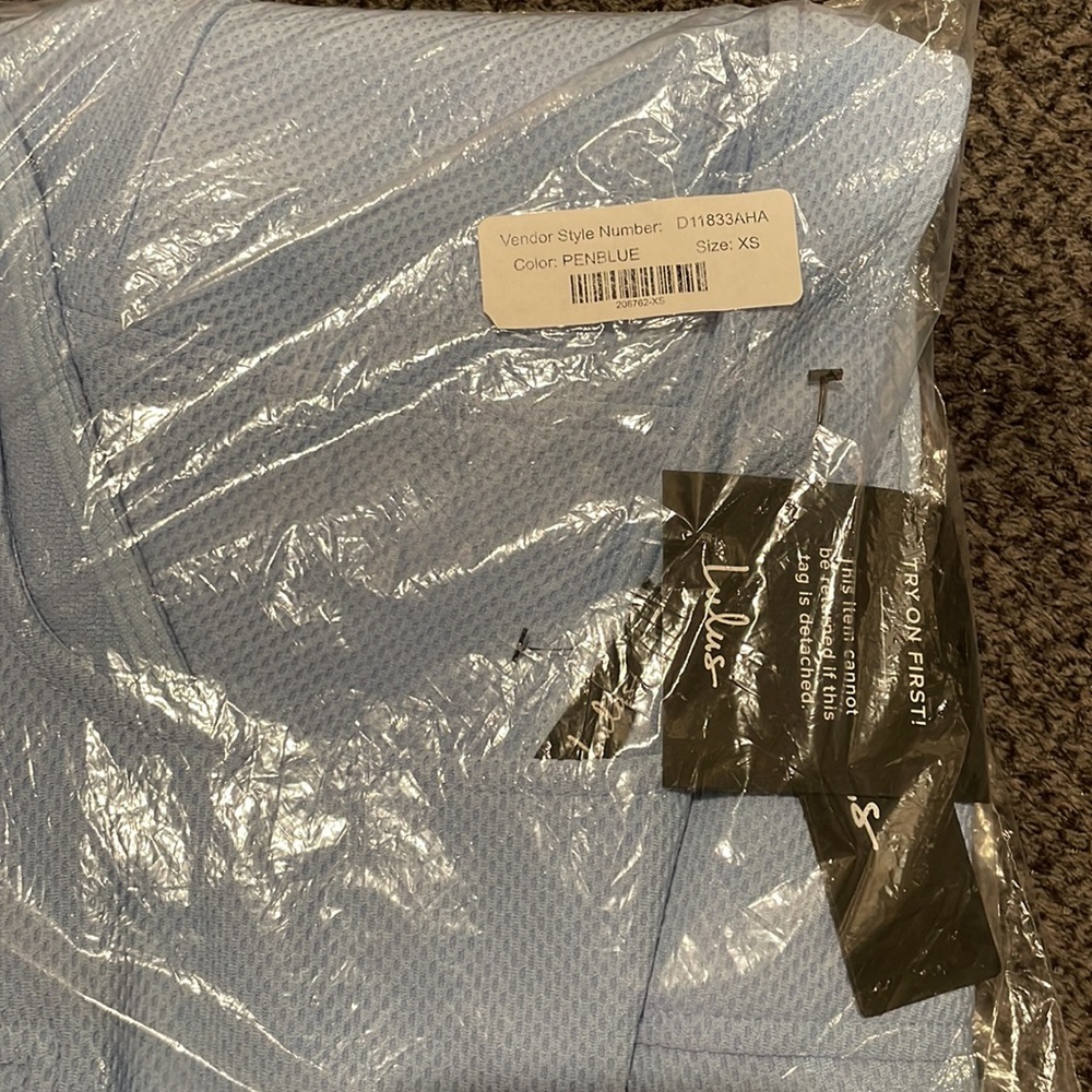 NWT Lulus Home Before Daylight Periwinkle Dress - Picture 5 of 8
